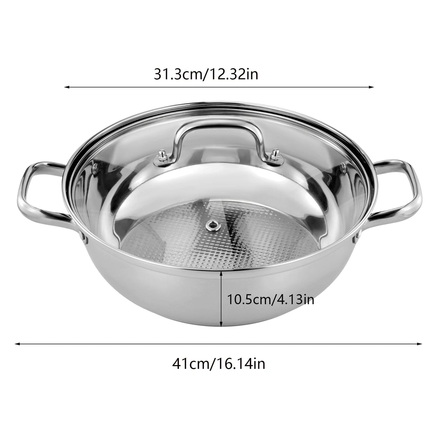 5 Tier  26/28/30/32cm Steamer With Glass Lid