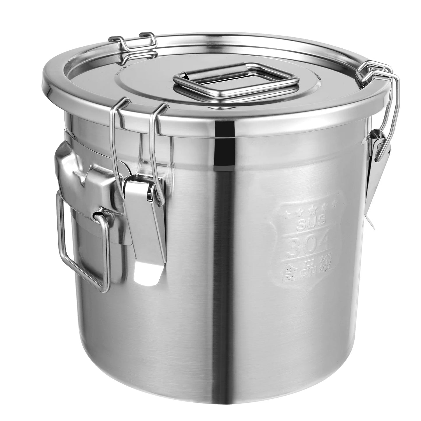 Bymaocar 12L 304 Stainless Steel Cereal Storage Container