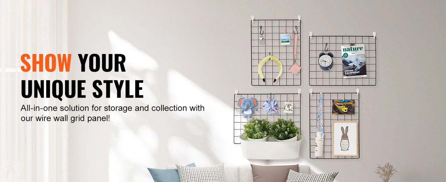 Wire Gridwall Display Racks Double Side Panels