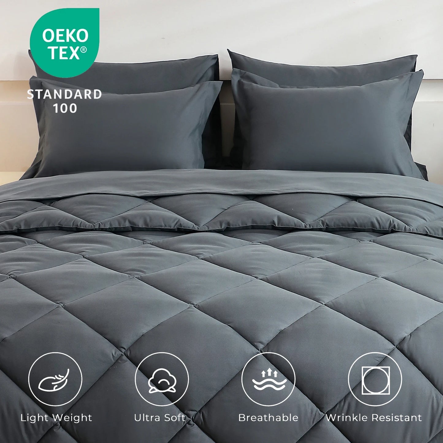 5pcs/7pcs Comforter Sheet Fitted Sleeping Sets