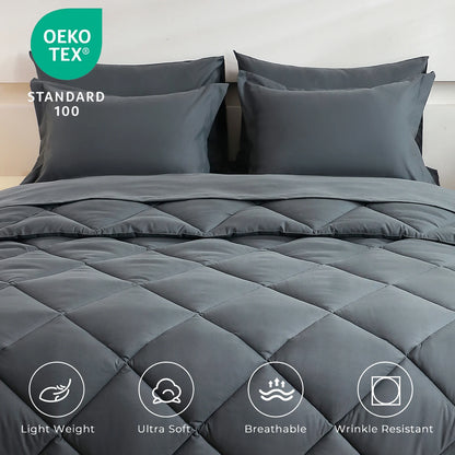 5pcs/7pcs Comforter Sheet Fitted Sleeping Sets
