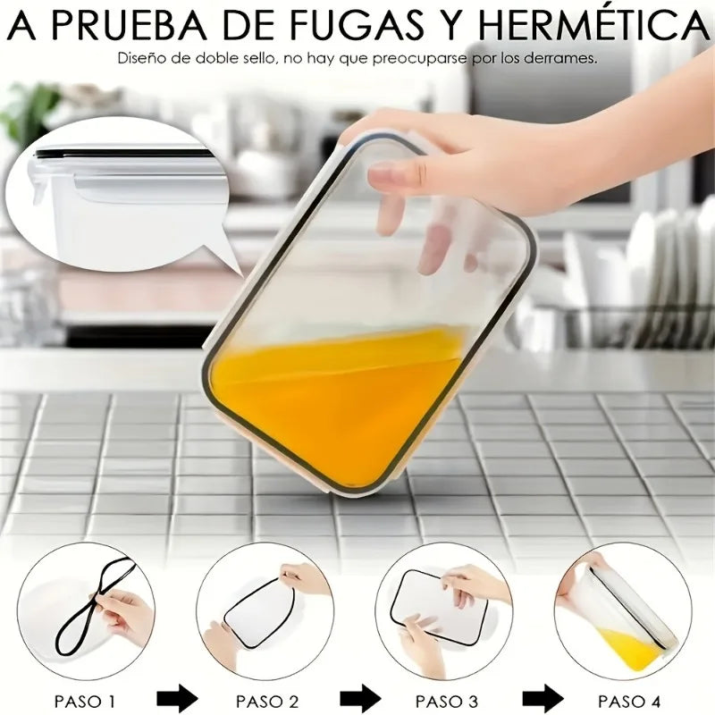 48Pcs Food Storage Set - 24 Airtight Containers/Lids