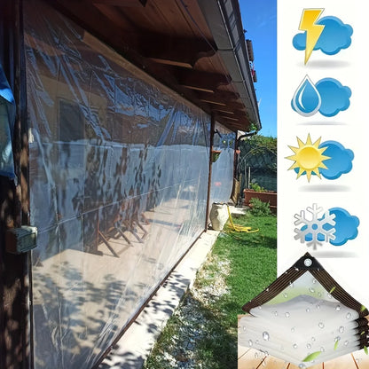 1 Thickened Transparent Waterproof Tarp
