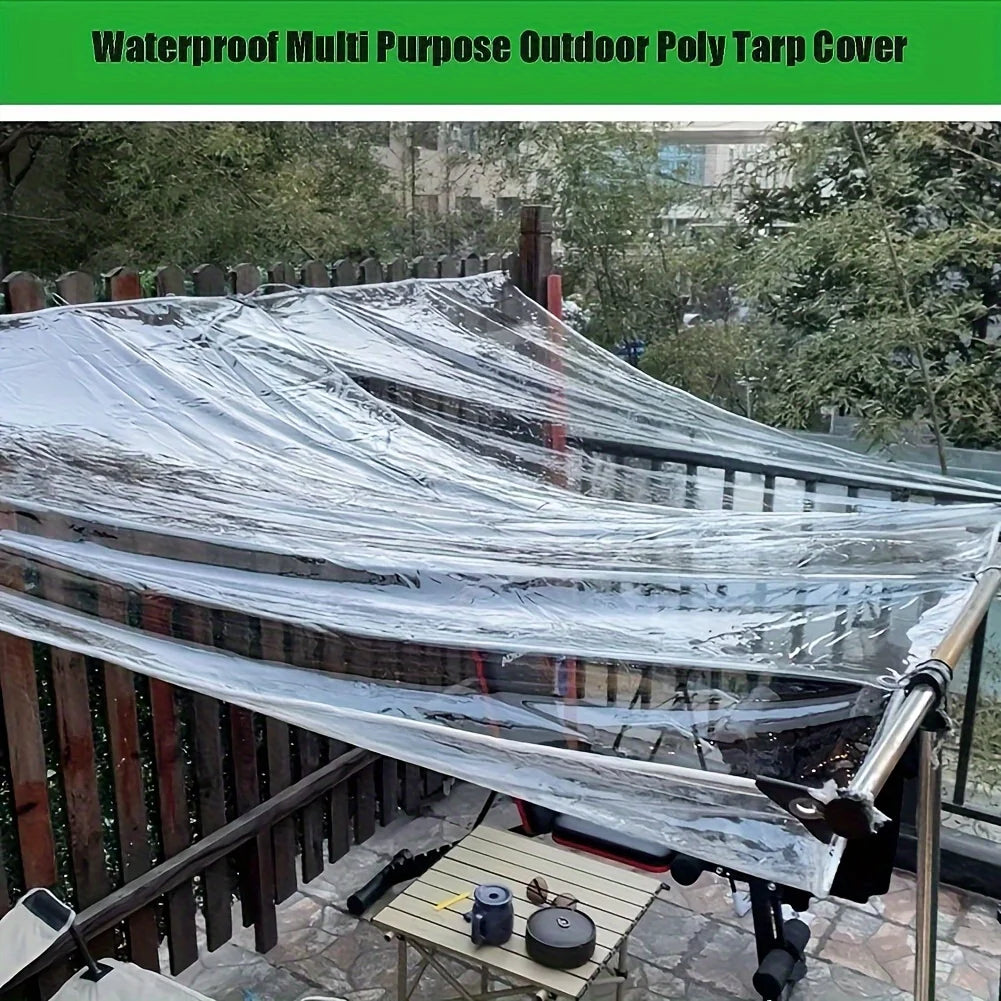 1 Thickened Transparent Waterproof Tarp