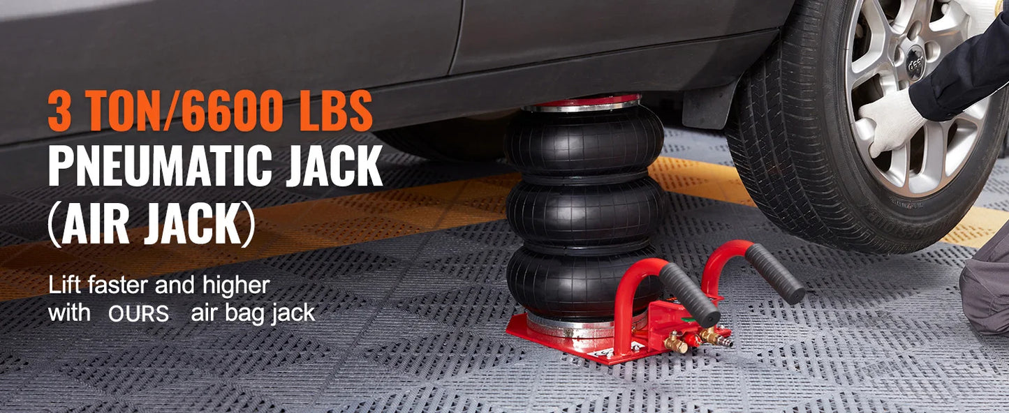 3 Ton Triple Bag Air Jack (6600 lbs) Capacity