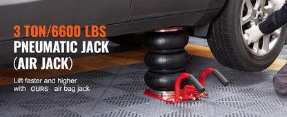 3 Ton Triple Bag Air Jack (6600 lbs) Capacity