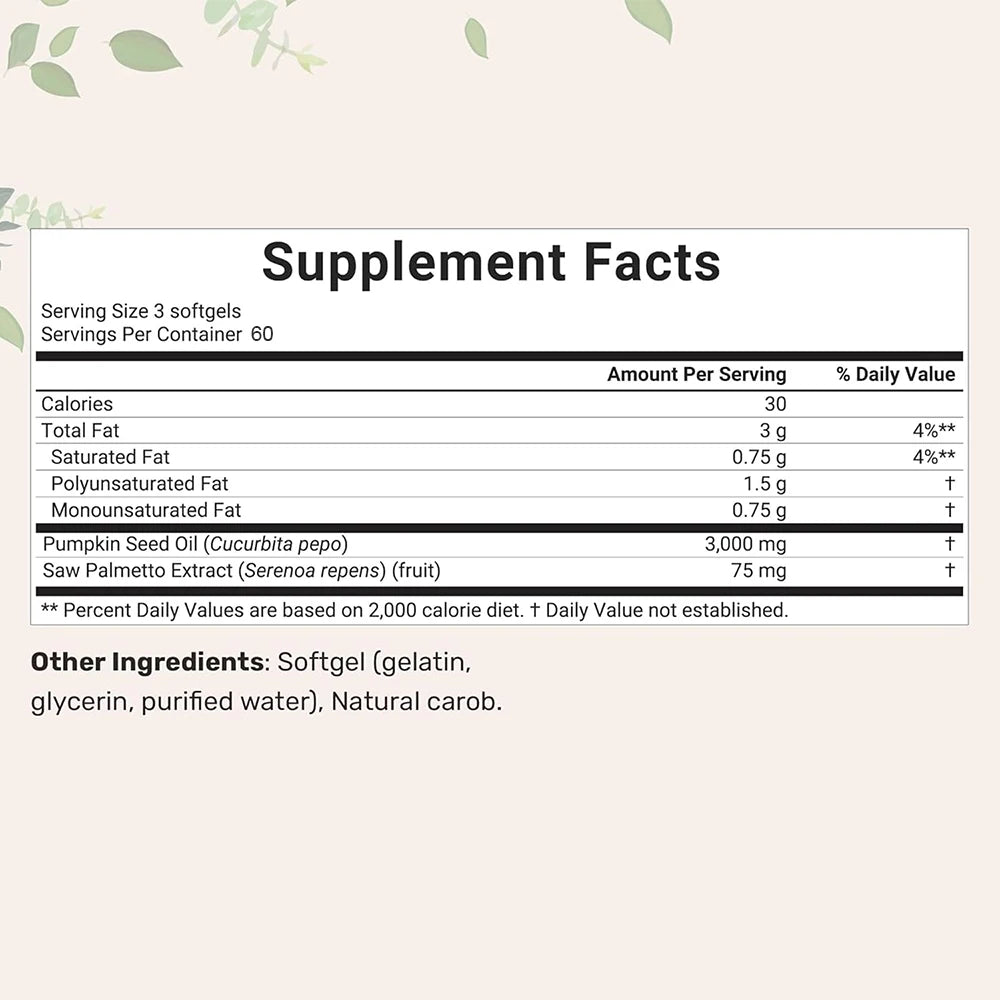 Pumpkin Seed Oil Cold Pressed