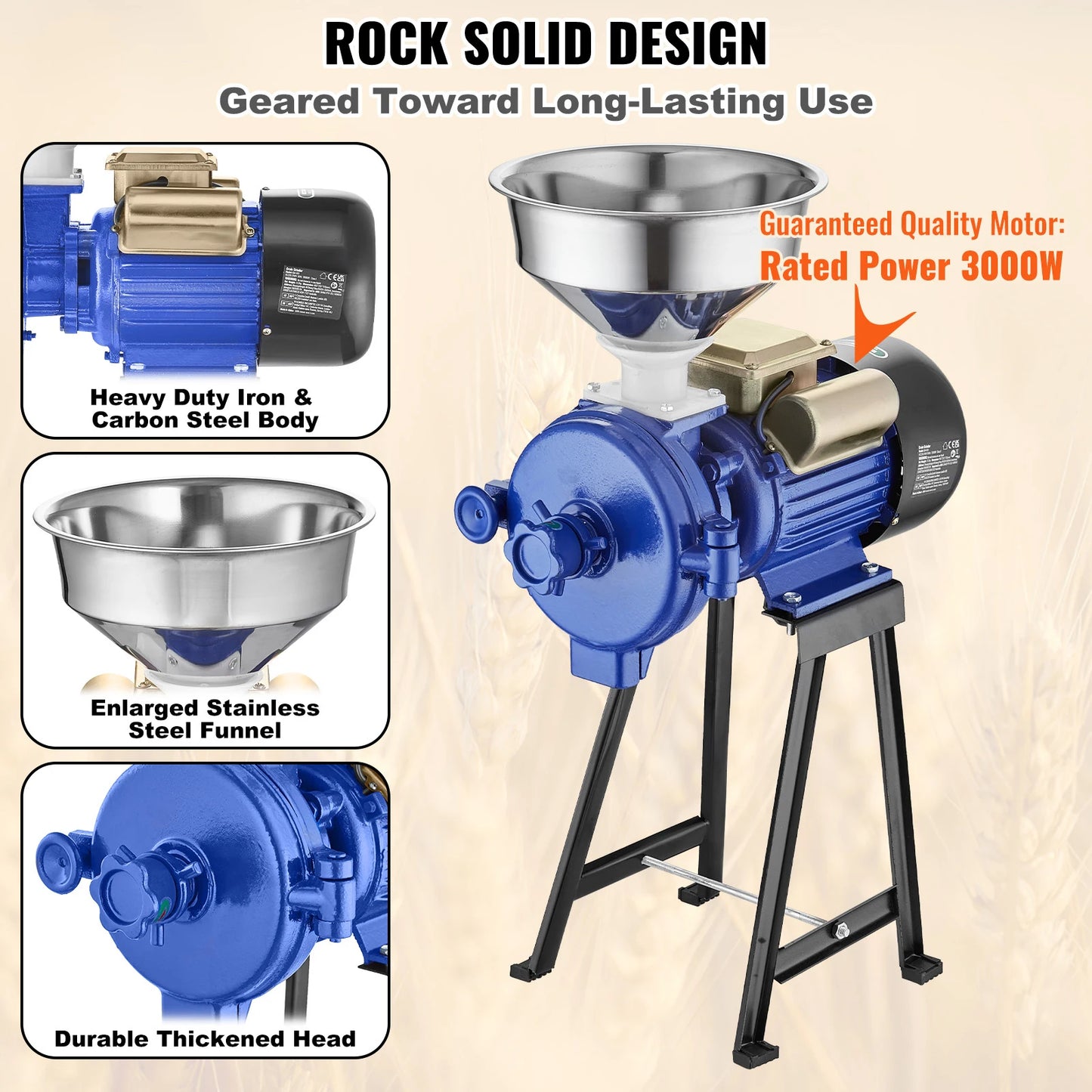 SucceBuy Electric Grain Mill And Spice Grinder