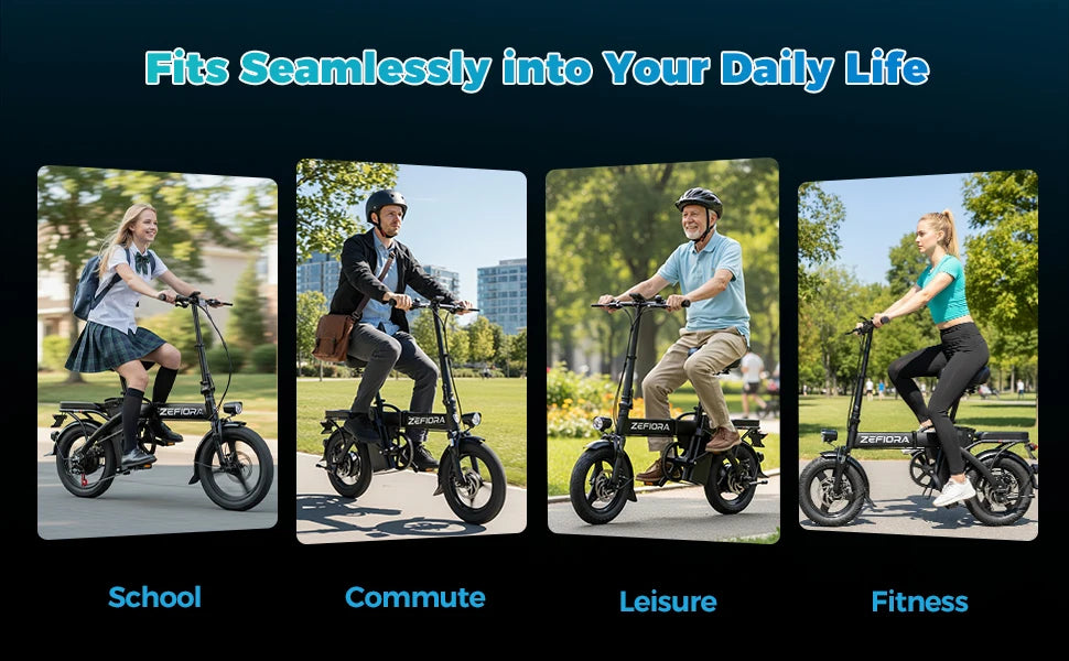 New 500W Adult Folding Electric Bike