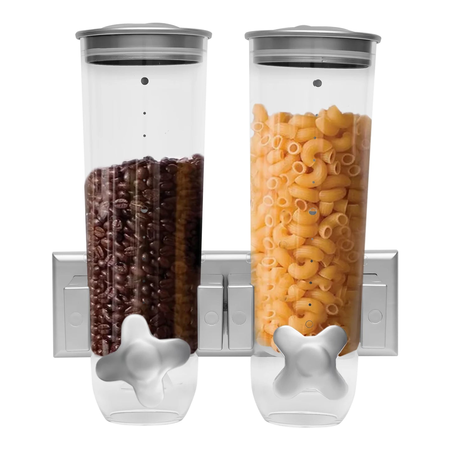 Wall Mount Dual-Bucket Food Storage Containers
