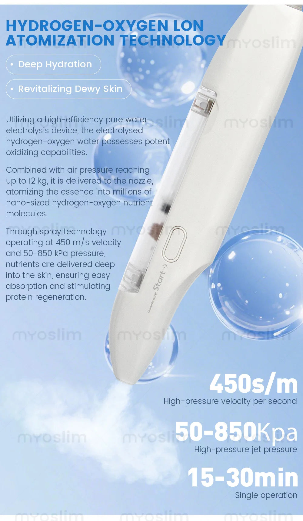 Portable 6-in-1 Hydro Machine Jet Peel Skin Care