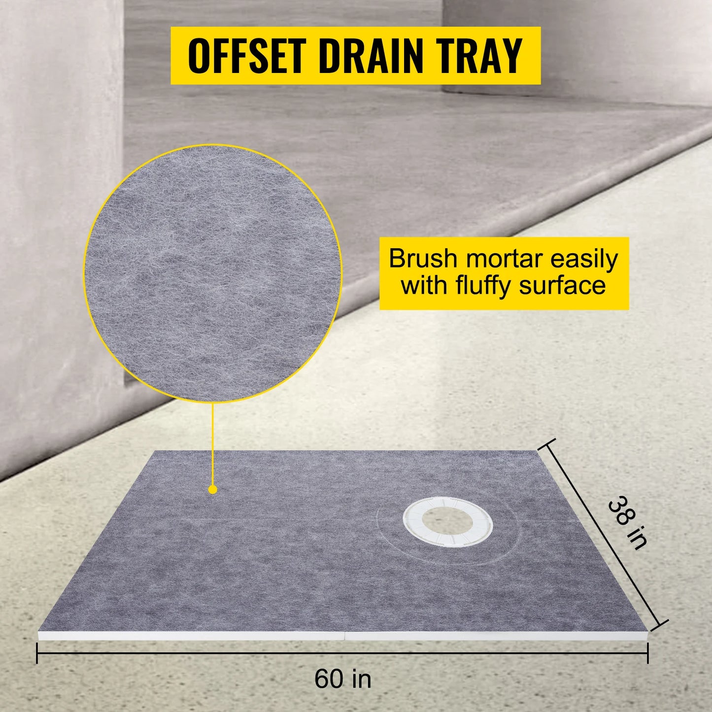 Waterproofing Shower Kit 38''x60"