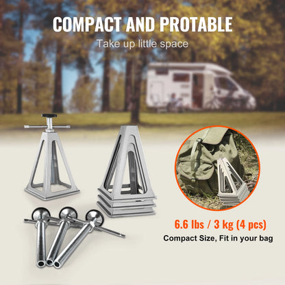 6000 Lbs Aluminum RV Leveling Stack Jacks