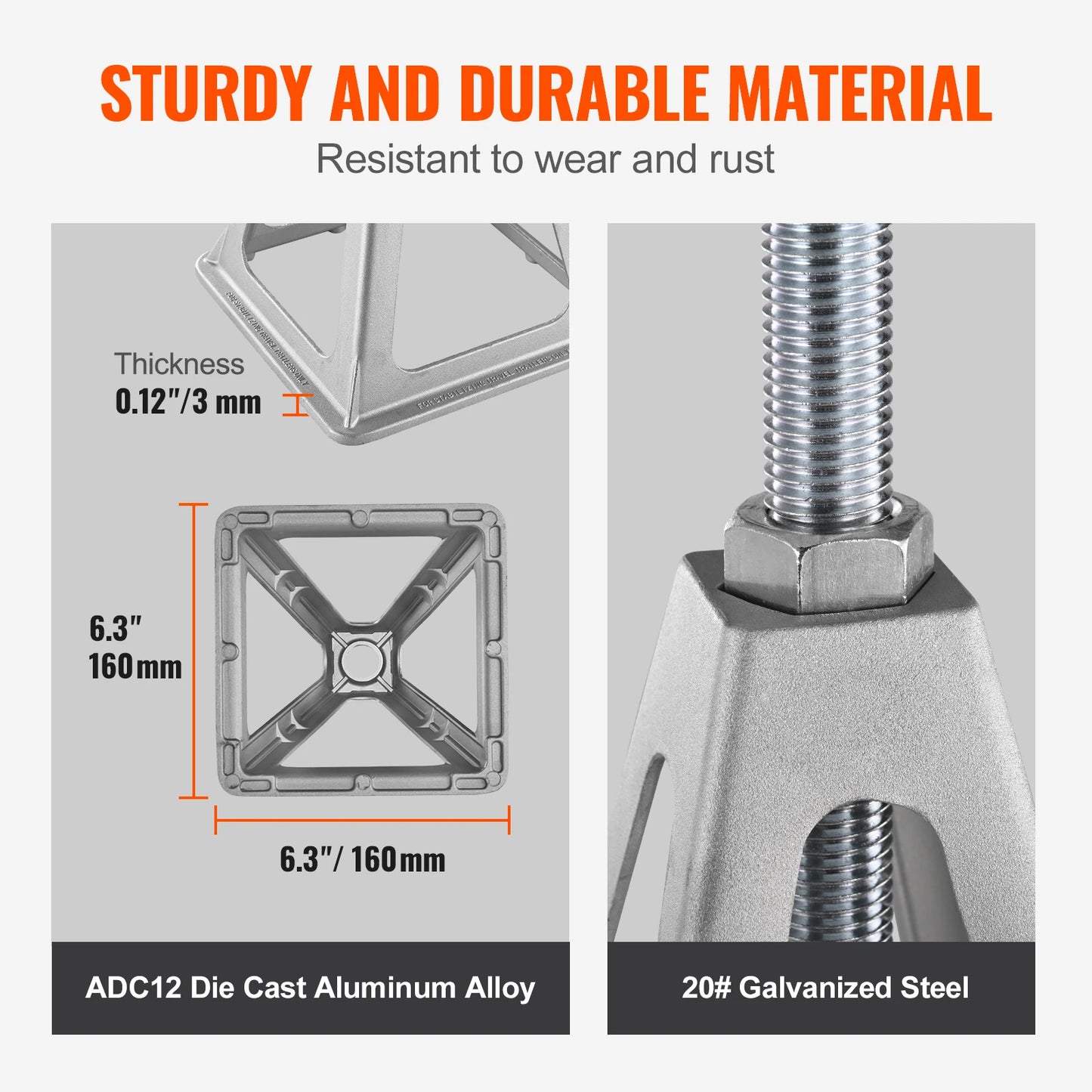6000 Lbs Aluminum RV Leveling Stack Jacks