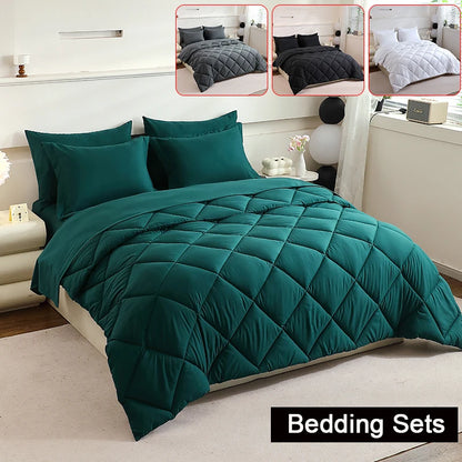 5pcs/7pcs Comforter Sheet Fitted Sleeping Sets