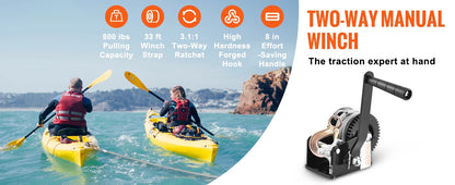 Heavy Duty Hand Crank Winch