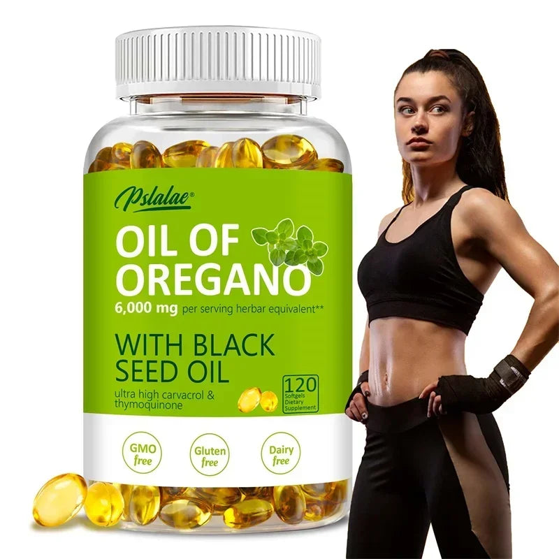 Oregano Oil Softgels  Digestive Aid Antioxidant 120count