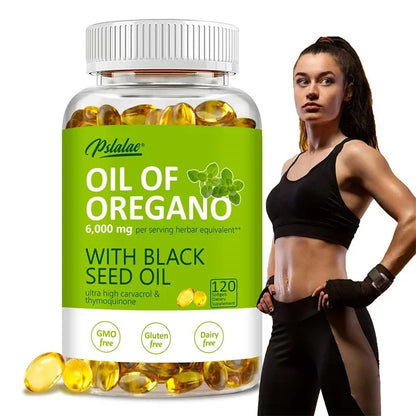 Oregano Oil Softgels  Digestive Aid Antioxidant 120count