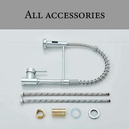 Spring Pull Down Kitchen Faucet Stream or Spray