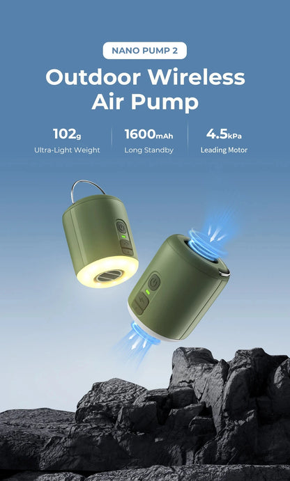 WESTTUNE Tiny Air Pump with Camping Lantern