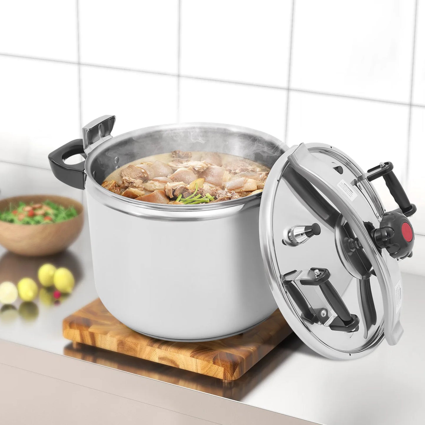 40L Stainless Steel Pressure Cooker For Restaurant Kitchen