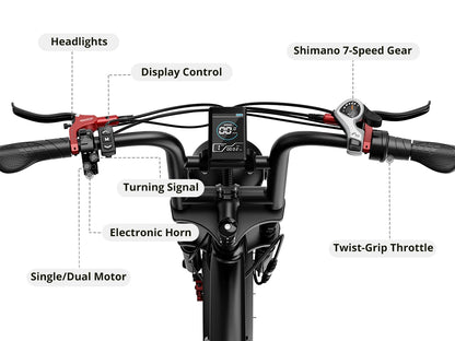 AMYET S8 Adults Electric Bike For Men 2000W