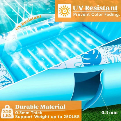 4 in 1 Suntan Tub Raft Floatie Inflatable Tanning Pool