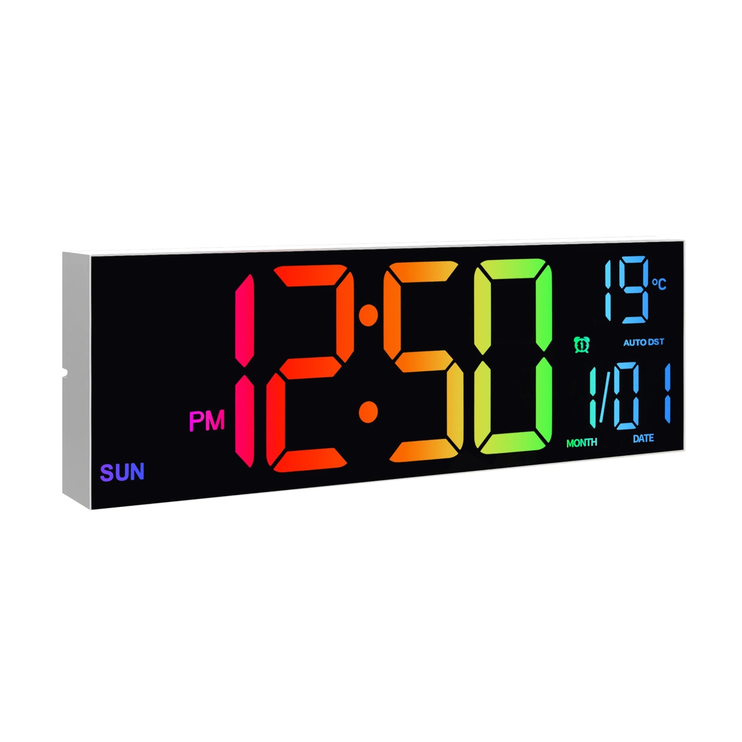 16" Digital Wall Clock, Big LED Display