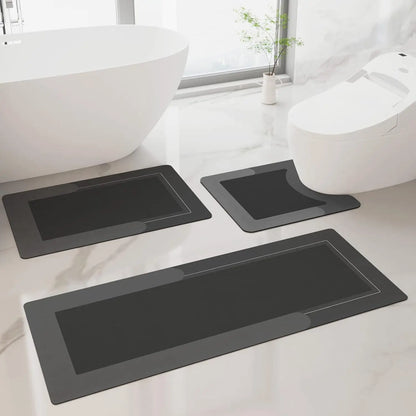 3PCS Non-Slip Quick Dry Bath Mat Set