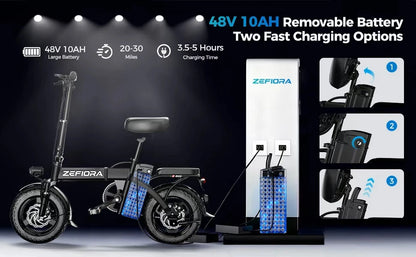 New 500W Adult Folding Electric Bike