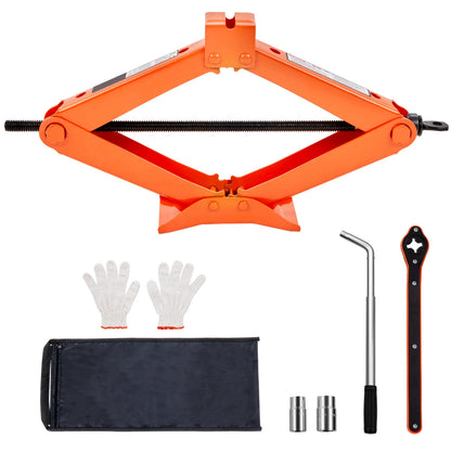 2.5 Ton/5512 lbs Scissor Jack 3.7"-17.1" Lift