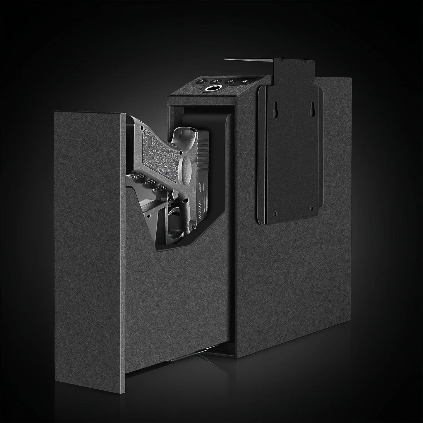 Biometric Slider Handgun Gun Safe For Nightstand