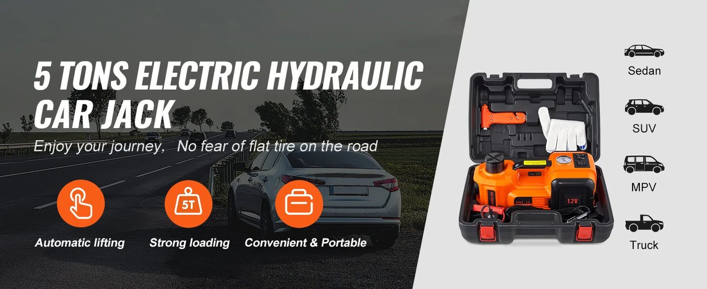 5T Electric Car Jack Hydraulic Car Jack