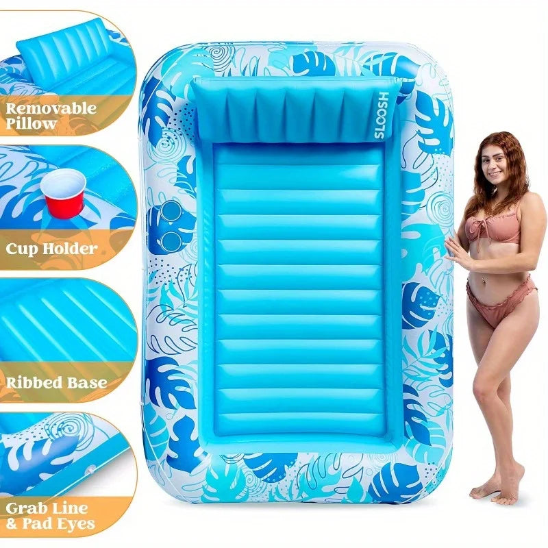 4 in 1 Suntan Tub Raft Floatie Inflatable Tanning Pool