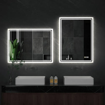 Illuminated LED Backlight Bathroom Mirror Frameless