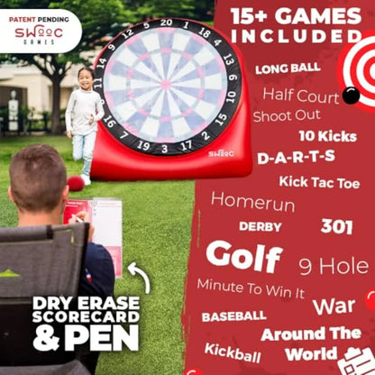 Inflatable Giant Kick Darts Outdoor Lawn Game