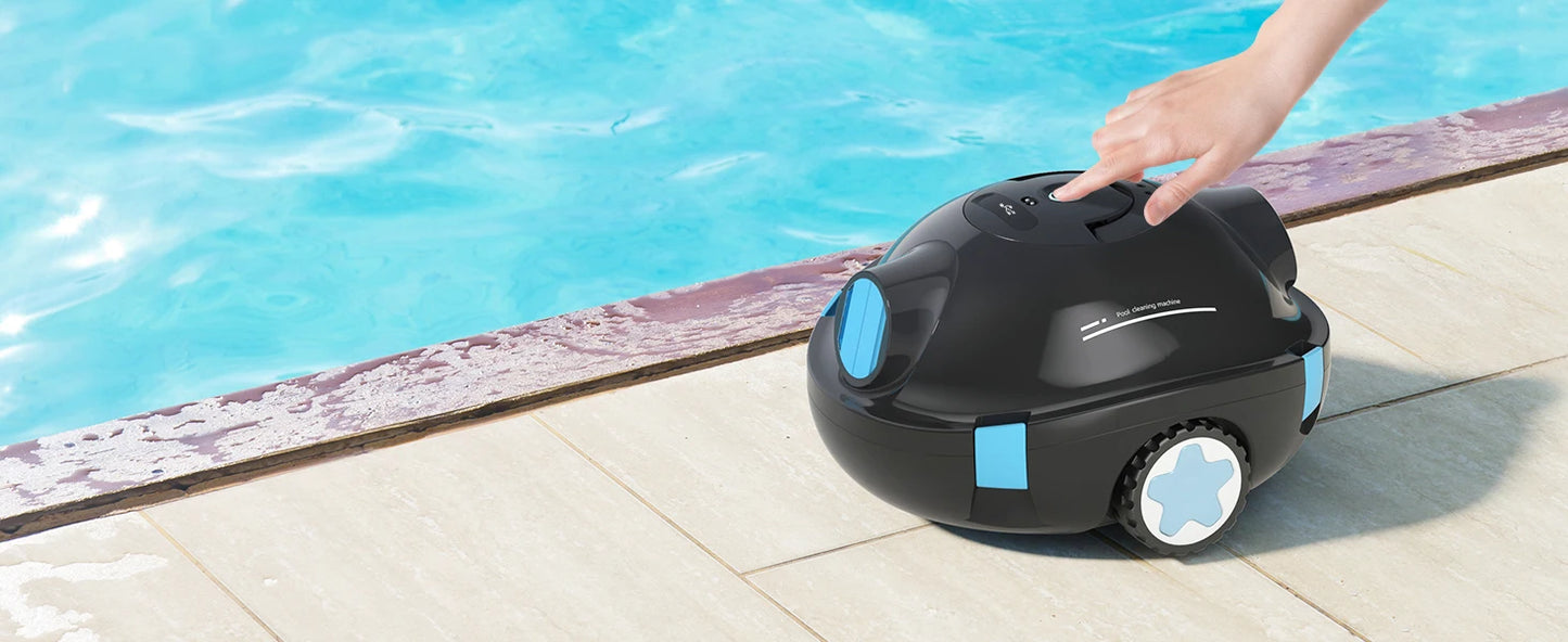 Cordless Robotic Pool Cleaner,90 Mins Runtime