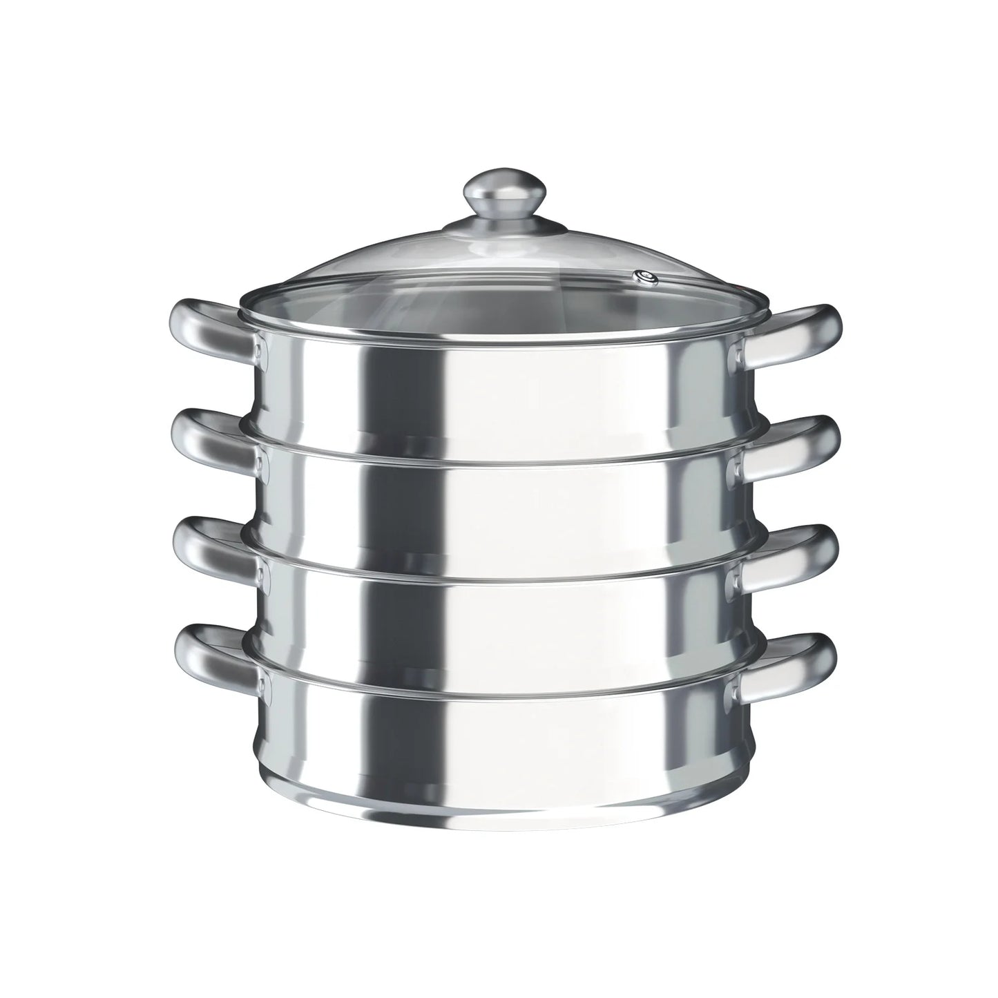 5 Tier  26/28/30/32cm Steamer With Glass Lid