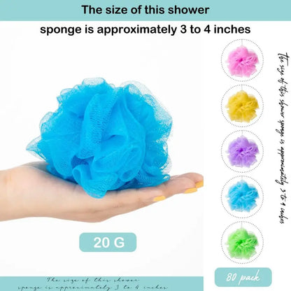 80 Pcs Loofah Bulk Sponge Bath Sponges