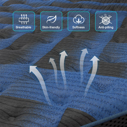 12" Gel Memory Foam Hybrid Pocket Spring Mattress