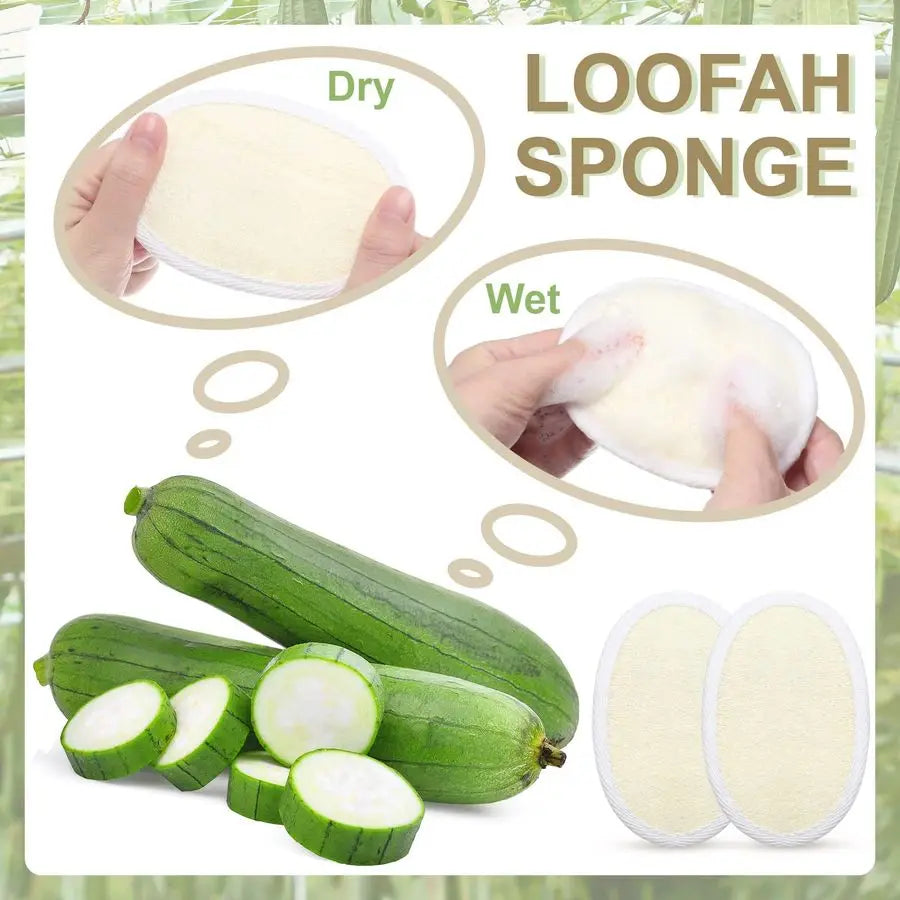 50 Pieces Exfoliating Loofah Pad Body Scrubber