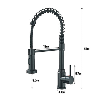 Spring Pull Down Kitchen Faucet Stream or Spray