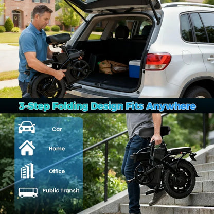 New 500W Adult Folding Electric Bike