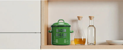 No Mess Bacon Grease Container with Strainer