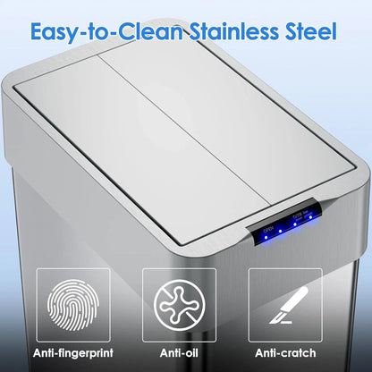 13.2-21.1Gal Motion Sensor Trash Can for Kitchen