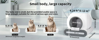 DOEL 65L Self-Cleaning Cat Litter Box