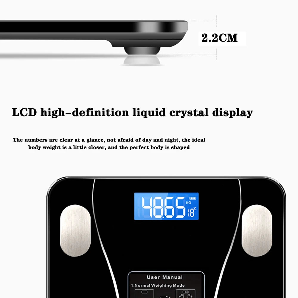 Body Fat Scale Smart Wireless Digital Bathroom Scale