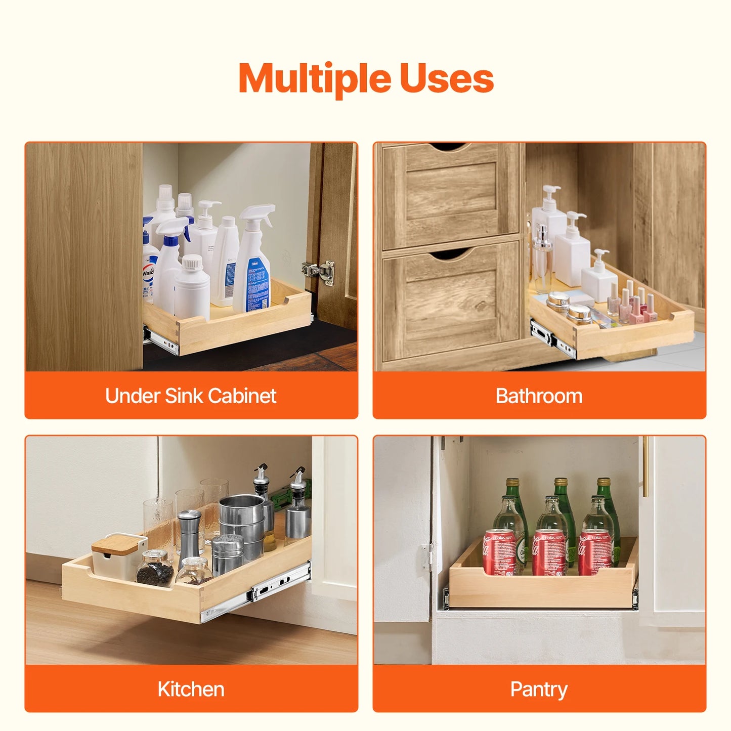 14-20inch Pull Out Cabinet Organizer