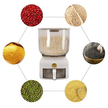 22Lb Rice Dispenser Large Sealed Grain Storage Container