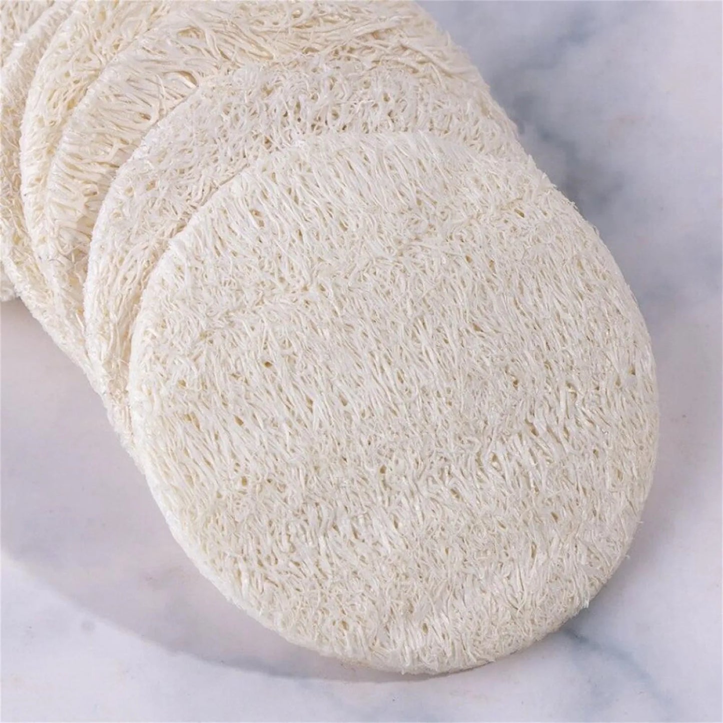 10Pcs Natural Luffa Facial Cleansing Sponges